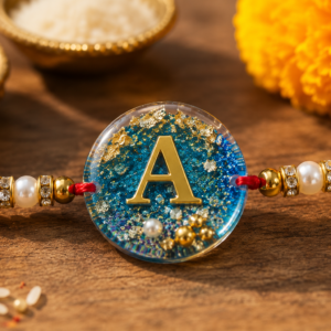 Initial Letter Resin Rakhi