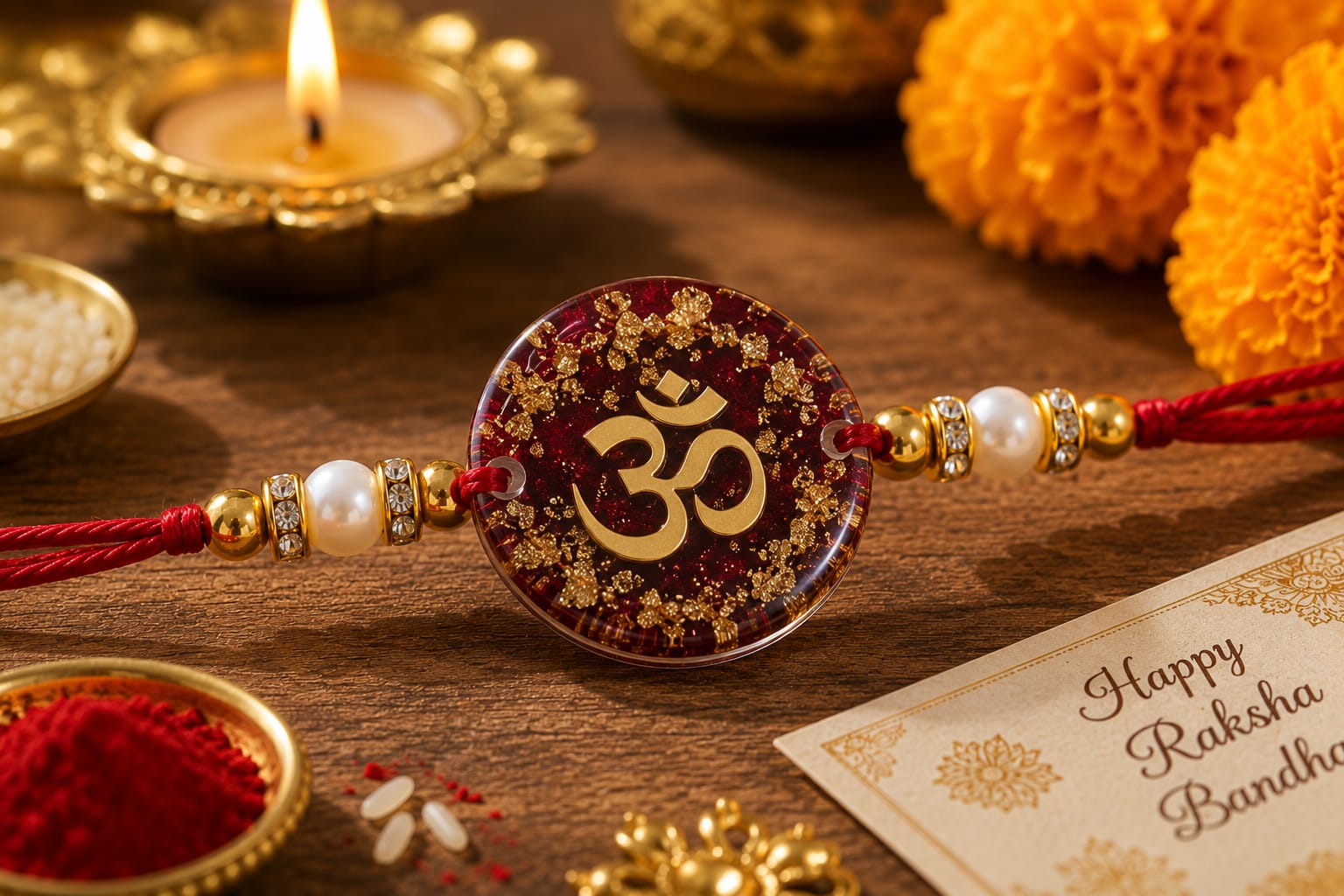 Traditional Devotee Resin Rakhi