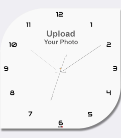 Leaf Shape Acrylic Wall Clock