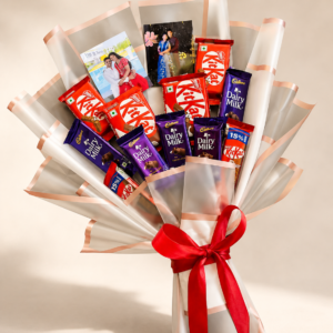 Personalized Chocolate Set & Photo Bouquet
