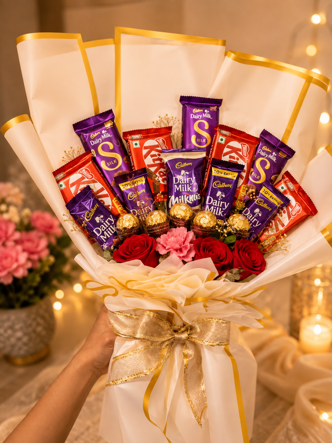 Premium Chocolate & Rose Bouquet