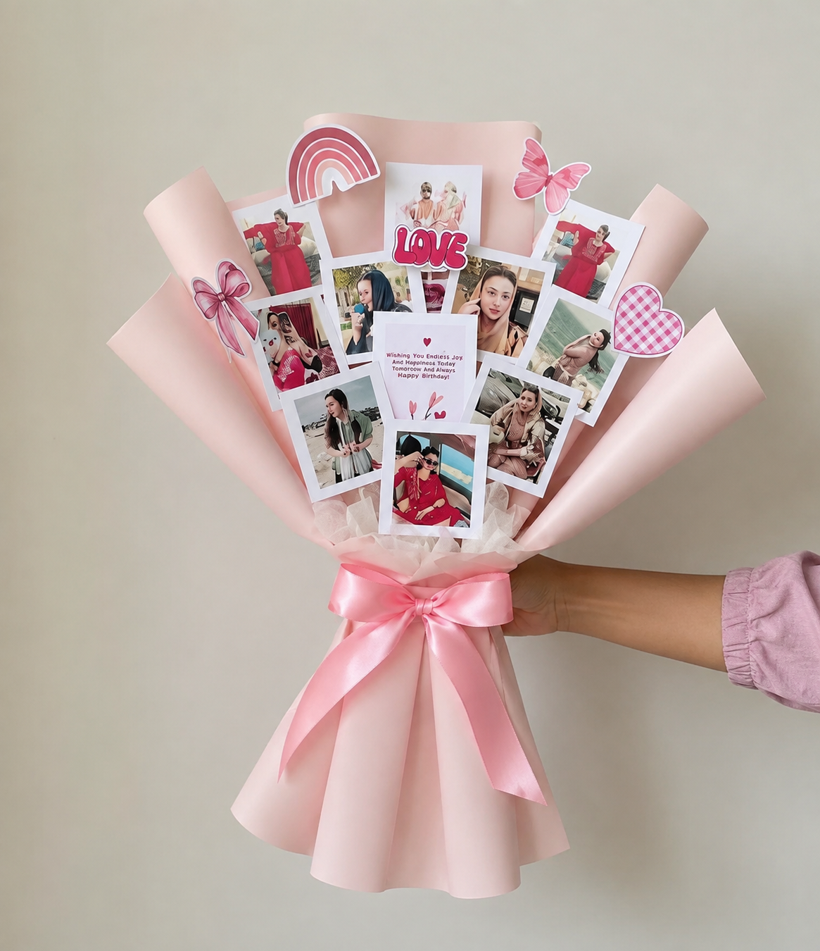 Personalized Love & Memory Photo Bouquet